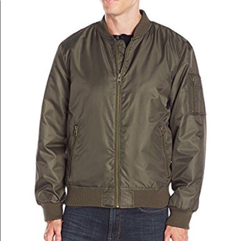 Men’s green guess bomber jacket